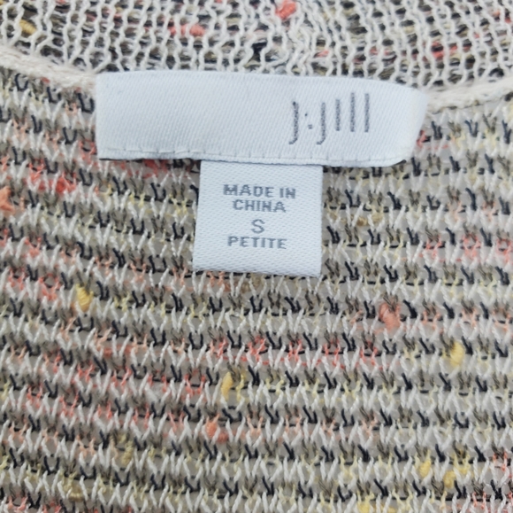 J. Jill Southwestern Boho Cozy Knit Open Draped Cardigan - Picture 5 of 7